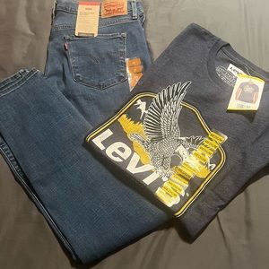 Levi’s skinny jeans W31 L30 Shirt (Med) bundle